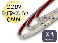 TIRA DE LEDS 2835 120 LEDS/M X METRO 220V BLANCO CALIDO TIRA DE LEDS 2835 120 LEDS/M X METRO 220V BLANCO CALIDO