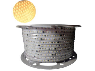 TIRA DE LEDS 2835 120 LEDS/M X 100 METROS 220V BLANCO CALIDO TIRA DE LEDS 2835 120 LEDS/M X 100 METROS 220V BLANCO CALIDO