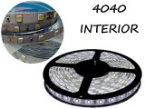TIRA DE LEDS 4040 60 LED/M X 5 METROS INTERIOR 12V BLANCO FRIO