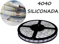 TIRA DE LEDS 4040 60 LED/M X 5 METROS SILICONADA 12V BLANCO FRIO