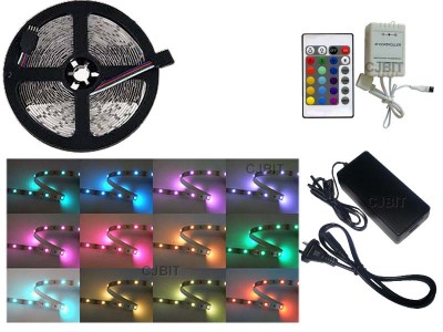 KIT TIRA DE LEDS 5050 RGB INTERIOR CON CONTROL Y FUENTE TODO LISTO PARA ENCHUFAR A 220V