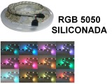 TIRA DE LEDS 5050 60 LED/M X 5 METROS EXTERIOR 12V RGB