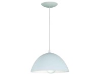 COLGANTE CAMPANA PVC BLANCO CON PORTALAMPARAS E27