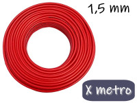 CABLE UNIPOLAR 1.5MM X METRO ROJO