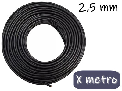 CABLE UNIPOLAR 2.5MM X NEGRO X METRO CABLE UNIPOLAR 2.5MM X NEGRO X METRO
