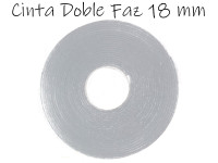 CINTA PARA PEGAR DOBLE FAZ 18 MM X 5 METROS
