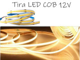 TIRA DE LED COB X 5 METROS 12V BLANCO CALIDO