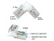 CONECTOR HEBILLA L PARA TIRAS DE LEDS 2835