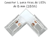 CONECTOR HEBILLA L PARA TIRAS DE LEDS 2835