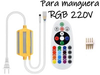 CONTROLADORA RGB PARA MANGUERA RGB 220V CON CONTROL 24 TECLAS P/TIRA LED