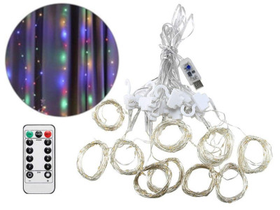 CORTINA ALAMBRE 3 X 3 MTS MULTICOLOR CON CONTROL REMOTO USB CORTINA ALAMBRE 3 X 3 MTS MULTICOLOR CON CONTROL REMOTO USB