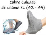 CUBRE CALZADO BOTA DE SILICONA IMPERMEABLE XL