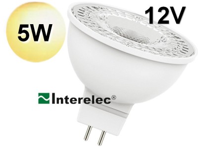 DICROICA LED 5W 12V GU5.3 "INTERELEC" BLANCO CALIDO