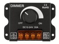 DIMMER 12V 30A CON PERILLA  PARA TIRA LED MONOCROMATICA