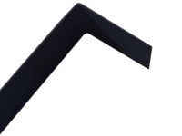 PERFIL FLEJE DE PVC FLEXIBLE NEGRO X METRO