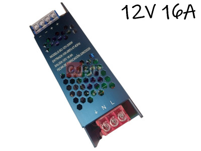 FUENTE 12V 16.6A C/ BORNERA