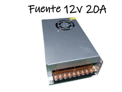 FUENTE 12V 20A C/ BORNERA