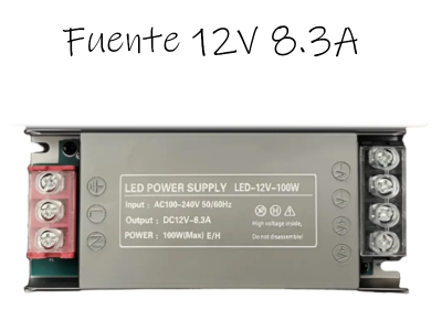 FUENTE 12V 8.3A C/ BORNERA
