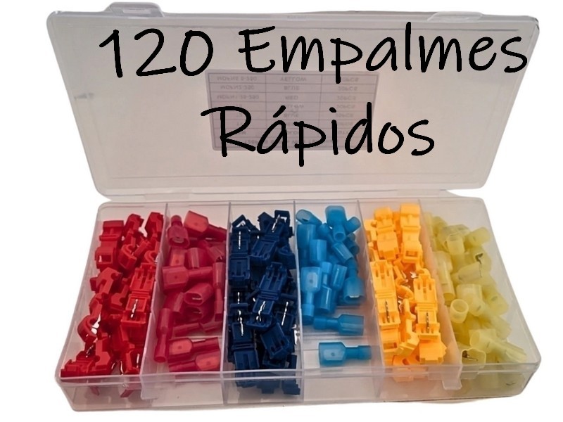 KIT CONECTORES EMPALME R PIDO CABLES 120 PIEZAS KIT CONECTORES EMPALME R PIDO CABLES 120 PIEZAS