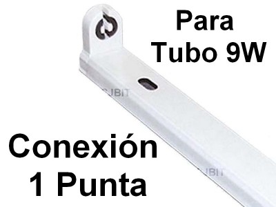 LISTON PARA TUBO LED 220V 60 CM 9W CON CONEXION EN 1 PUNTA 