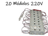 PLANCHA DE 20 MODULOS DE 3 LEDS 7116 220V BLANCO FRIO
