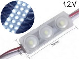 MODULO DE 3 LEDS 2809 APTO PARA USO EN EXTERIOR BLANCO FRIO