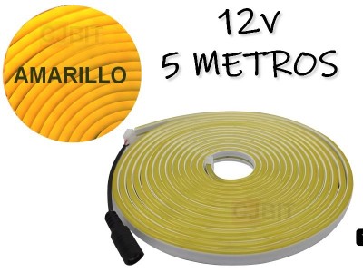 NEON LED 12V 5 METROS AMARILLO