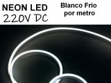 NEON LED 6MM X 12MM 220V DC POR METRO BLANCO FRIO