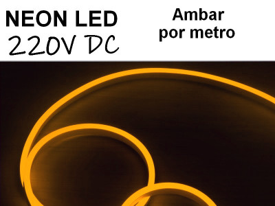 NEON LED 220V DC POR METRO AMBAR NEON LED 220V DC POR METRO AMBAR