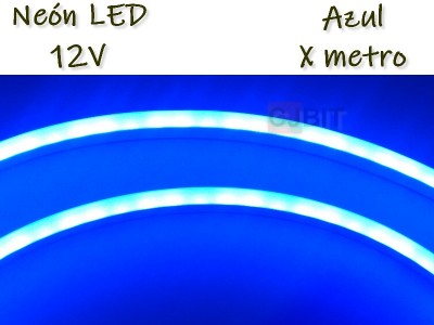 NEON LED 12V POR METRO AZUL