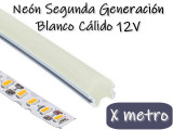 NEON LED SEGUNDA GENERACION 12V POR METRO BLANCO CALIDO