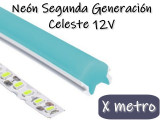 NEON LED SEGUNDA GENERACION 12V POR METRO CELESTE