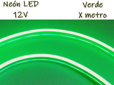 NEON LED 12V POR METRO VERDE