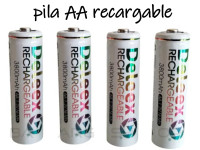PILA AA RECARGABLE PACK POR 4 PILAS
