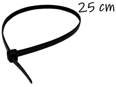 PRECINTO NEGRO 25 CM X 100