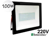 REFLECTOR LED 100W 220V BLANCO FRIO INTERELEC