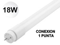 TUBO LED T8 18W VIDRIO CONEXIÓN EN 1 PUNTA BLANCO FRIO/ LUZ DÍA TUBO LED T8 18W VIDRIO CONEXIÓN EN 1 PUNTA BLANCO FRIO/ LUZ DÍA
