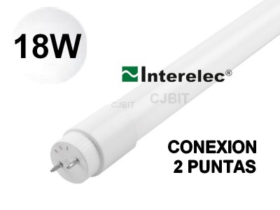 TUBO LED 220V BLANCO FRIO 1.2 METROS 18W INTERELEC