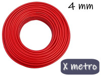 CABLE UNIPOLAR 4 MM X METRO ROJO