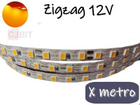 TIRA DE LEDS ZIGZAG 2835 120 LEDS POR METRO INTERIOR 12V AMBAR TIRA DE LEDS ZIGZAG 2835 120 LEDS POR METRO INTERIOR 12V AMBAR