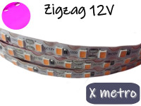 TIRA DE LEDS ZIGZAG 2835 120 LEDS POR METRO INTERIOR 12V ROSA TIRA DE LEDS ZIGZAG 2835 120 LEDS POR METRO INTERIOR 12V ROSA