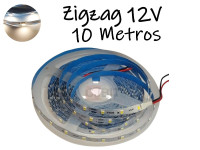 TIRA DE LEDS ZIGZAG 2835 60 LEDS POR METRO INTERIOR 12V BLANCO NEUTRO