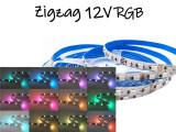TIRA DE LEDS ZIGZAG RGB 2835 60 LEDS POR 5 METROS INTERIOR 12V 