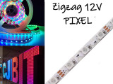 TIRA DE LEDS ZIGZAG RGB PIXEL 2835 84 LEDS POR 5 METROS INTERIOR 12V 